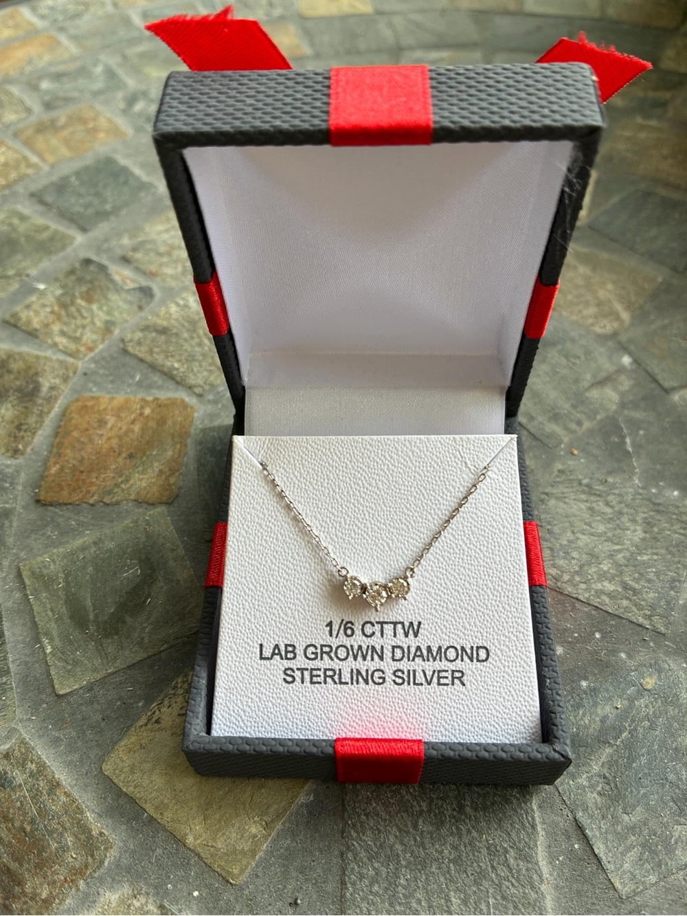 Sterling Silver 1/6 ct. Lab-Grown Diamond Necklace